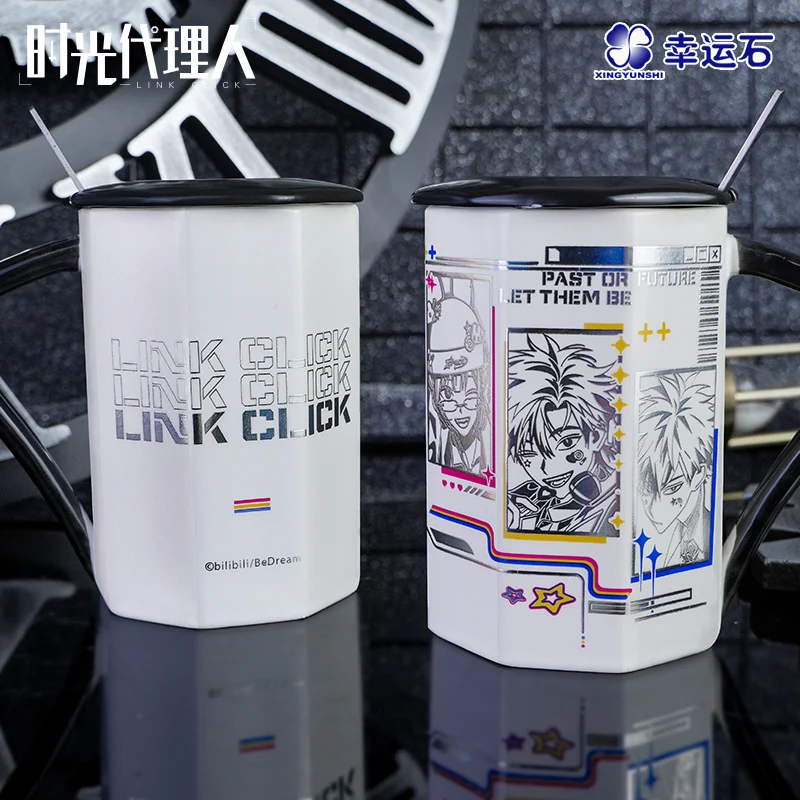 

Link Click Anime Stacked Ceramic Cup Cheng Xiaoshi Lu Guang Qiao Ling Manga Role Action Figure New Trendy Gift