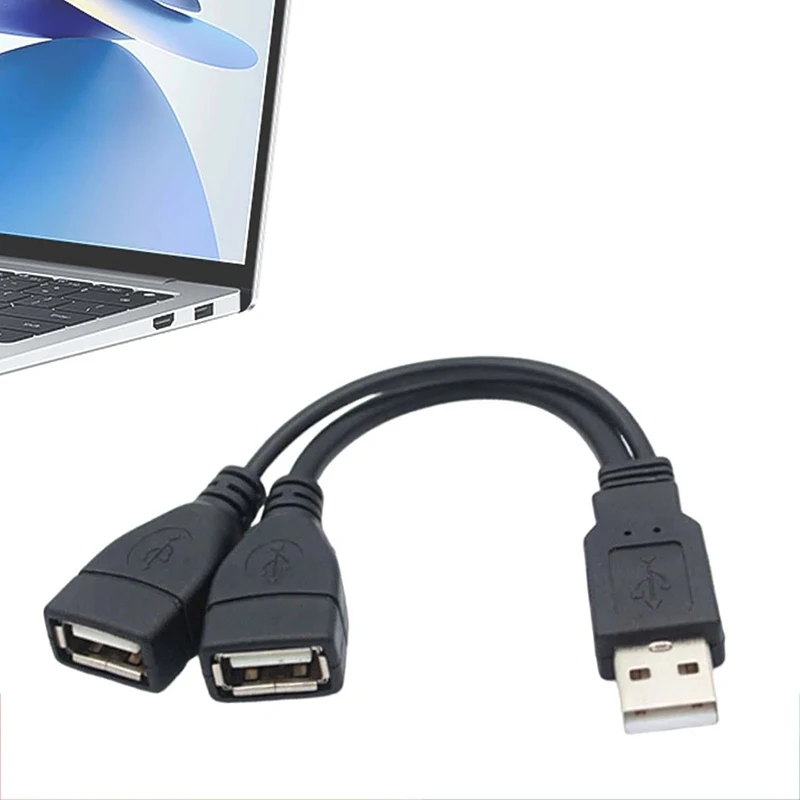 Universal USB Male To Dual USB 3.0 Female Jack Splitter 2 Port USB Charging Hub Data Extension Cable Adapter For Laptop Computer