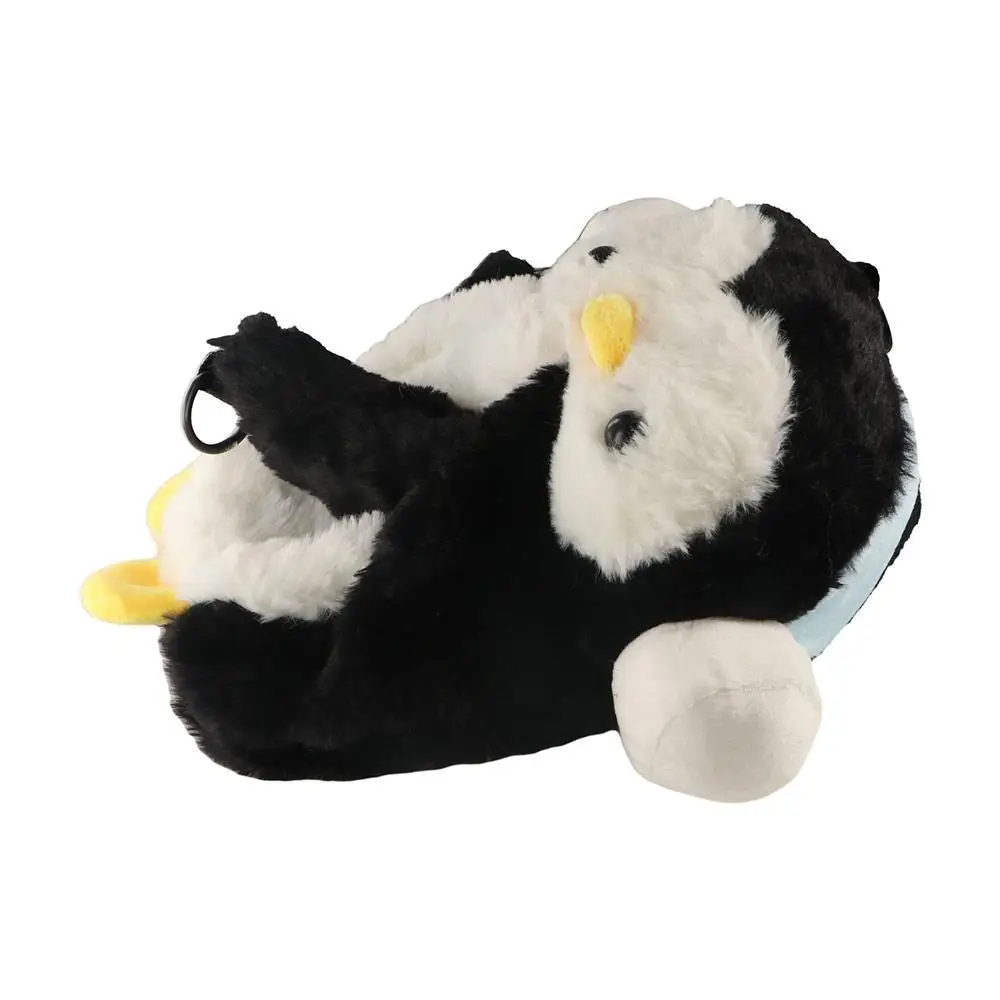 Portable Plush Toy Penguin Crossbody Bag Dual-purpose Bag Plush Children Backpack Doll Large Capacity Animal Shoulder Bag Girls