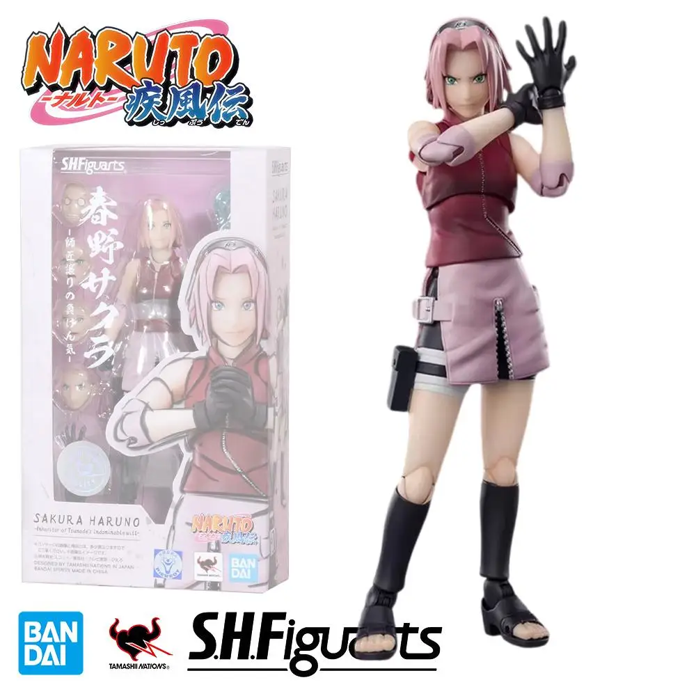 

Bandai Genuine NARUTO S.H.Figuarts Sakura Haruno Inheritor Of Tsunade's Indominable Will Anime Action Figure Toys Model Toy Gift