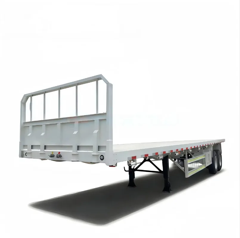 Factory Direct 3 Axle 40FT Flatbed Semi Trailer | 60 Ton Max Payload for Construction Steel Transport