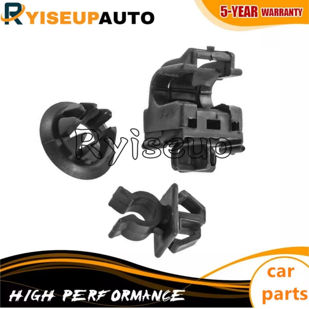 3PCS Car Plastics Clip Hood Rod Holder Opener Stay Grommet Clips For Honda Accord Odyssey Pilot RB1 90601-S84-A01 90602-S84-A01