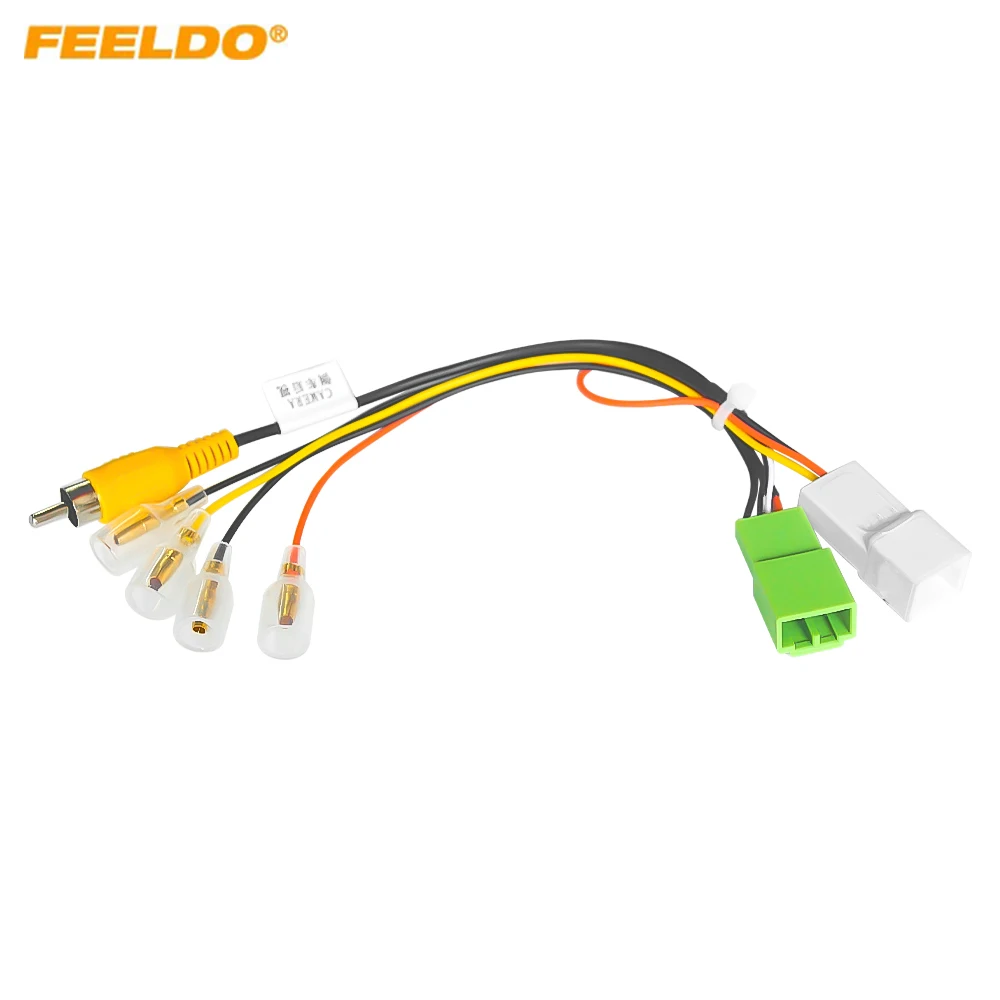 

FEELDO Car Parking Rear Camera Video Plug Converter RCA Cable For Isuzu D-Max (12-20) 8Pins Parking Reverse Wire Adapter