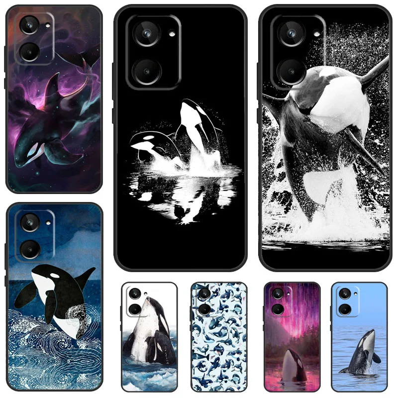 Killer Whale Orca For Realme 12 Pro Plus 11 10 9 C55 C53 C51 C30 C31 C33 C35 C11 C25s C21Y GT Neo 5 GT3 Case