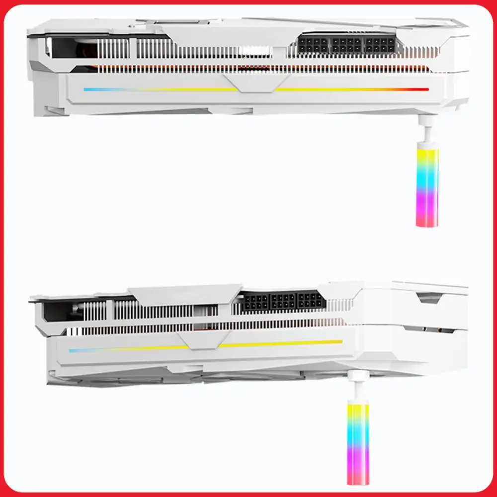 

5V 3Pin ARGB GPU Support Bracket with Magnet PC Graphics Card Support Adjustable Height Mini GPU Mount for PC Graphics Cards
