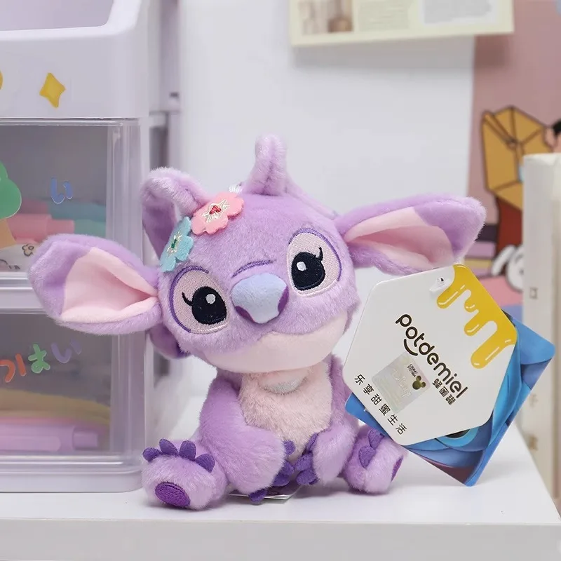 ディズニー ステッチ ぬいぐるみ ペンダント キーホルダー かわいいぬいぐるみ 漫画人形 スクールバッグ ペンダント カップル キーホルダー 男の子と女の子へのギフト