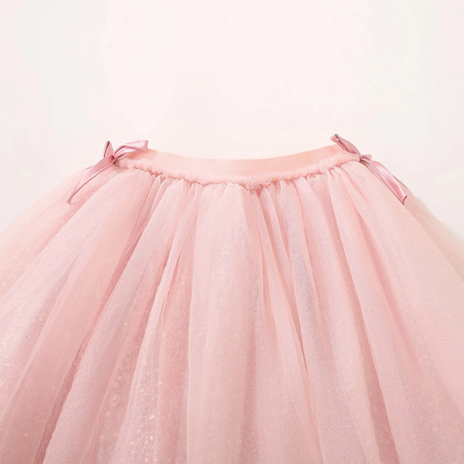 

Girls Ballet Dance Layered Tulle Skirts Children's Tutu Birthday Fashion Clothes Kid Girls Princess Skirts Shiny Sequin Skirt