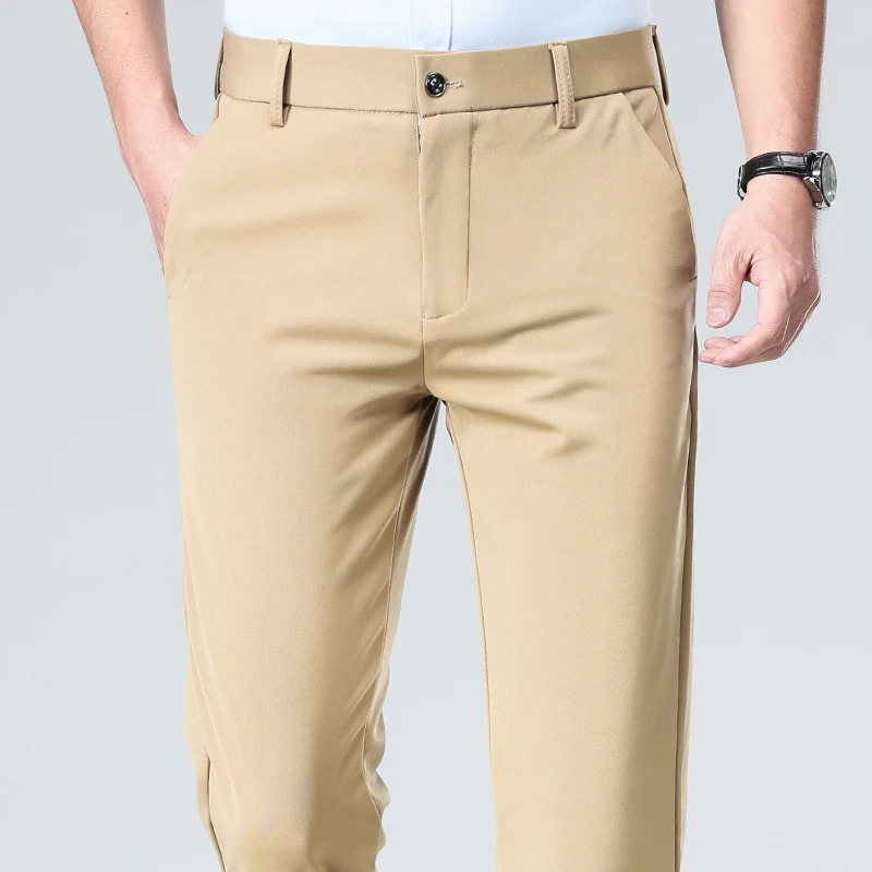 Golf Pants Men Spring Summer Elastic Pants Quick Drying Quality Business Casual Pants, image 11