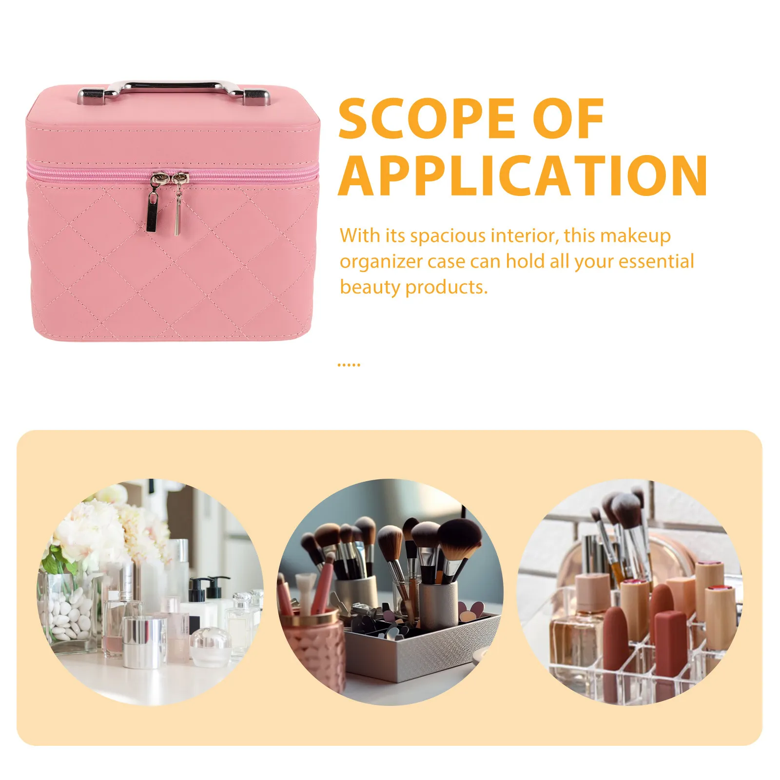 Stylish Makeup Organizer Bag Portable Travel Case Storage Vanity Box Makeup Organizer Bag Make Up Traveling Case