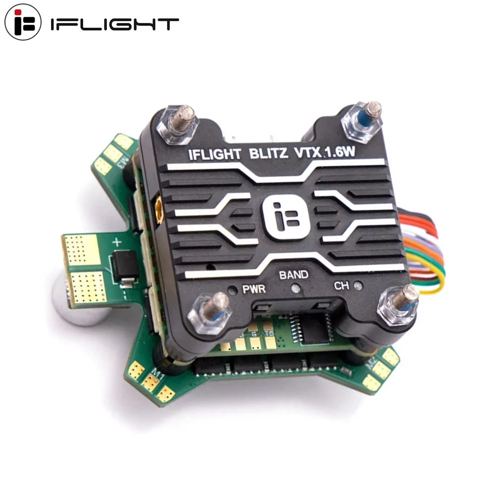 IFlight BLITZ F722 F7 Flight Controller ICM42688P W/ E55 4in1 ESC 1.6W VTX 2-6S DShot150/300/600/MultiShot/OneShot for FPV Drone