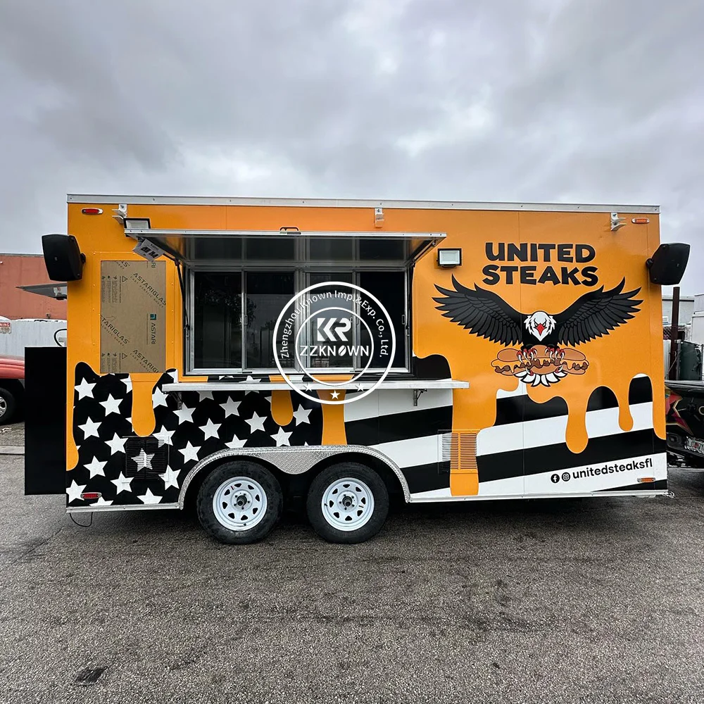 

Outdoor Mobile Kitchen BBQ Concession Catering Trailers Bakery Food Truck Chicken Concession Food Truck Trailer For Sale