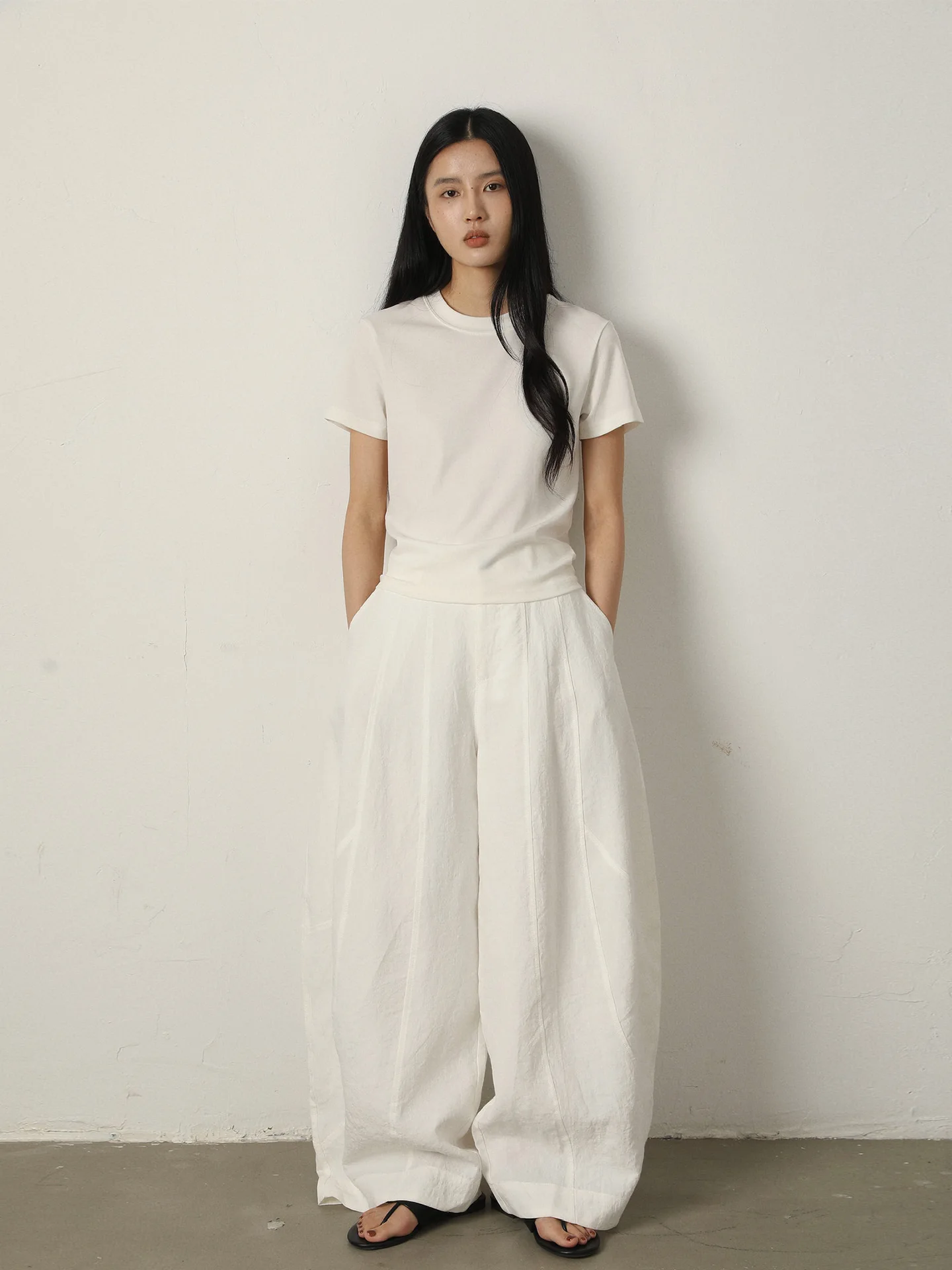 

Легкие тонкие льняные брюки Vimore с широкими штанинами, высокой талией, свободного кроя, летние повседневные брюки-баллоны для женщин