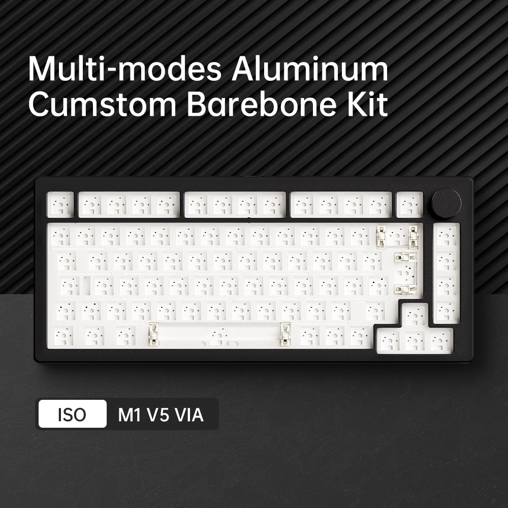 Akko MonsGeek M1 V5 Tri-mode mechanisch toetsenbord Barebone Kit VIA 75% 3/5 pins Aangepaste Hot Swap RGB Snelle demontage pakking
