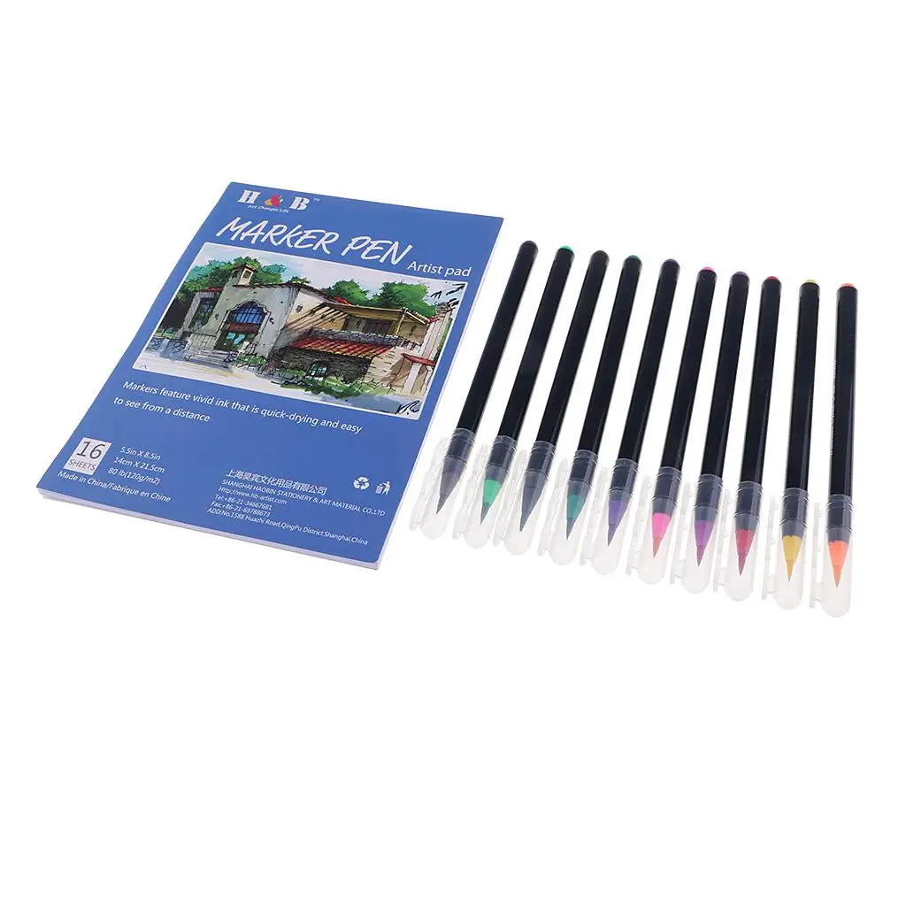 Execellent Drawing Tool Painting Brush Manga Pens Sketch Book Set