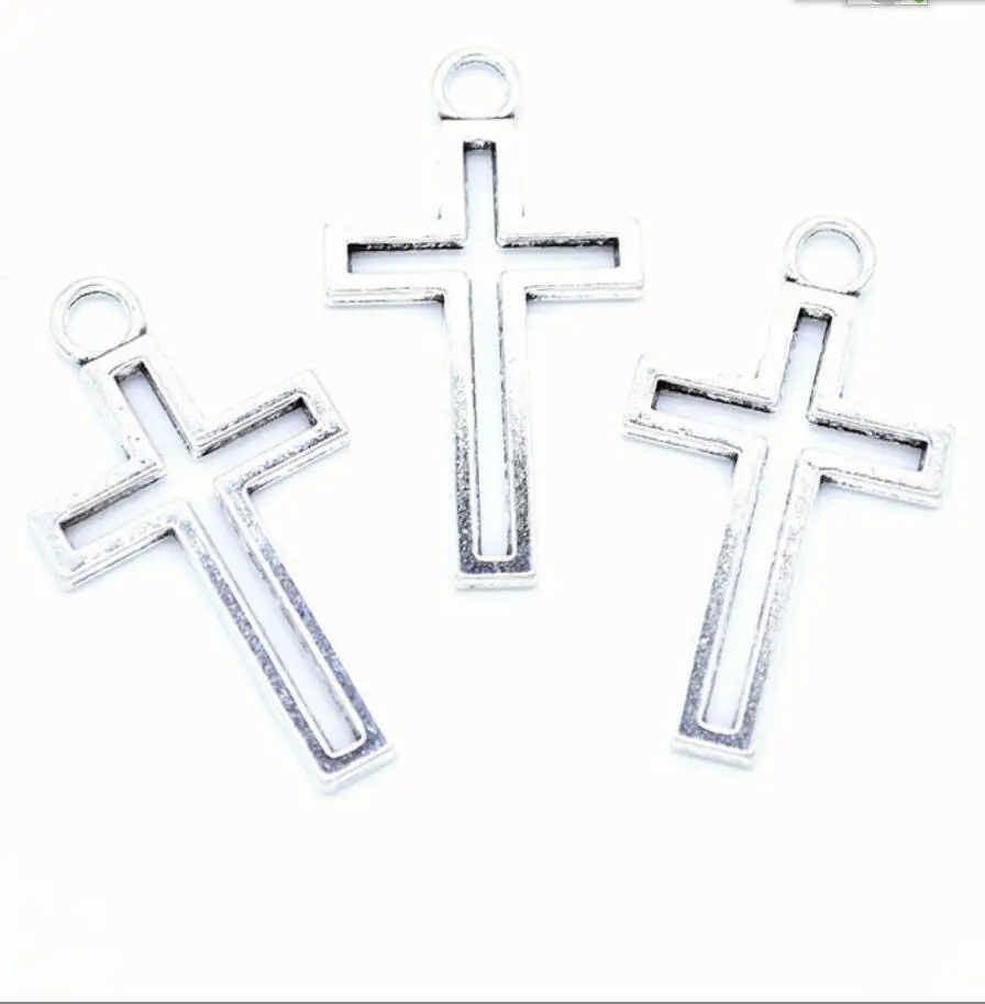 

10pcs 39*21mm Hollow Cross Charms Pendant For Jewelry Making DIY Jewelry Findings F0748