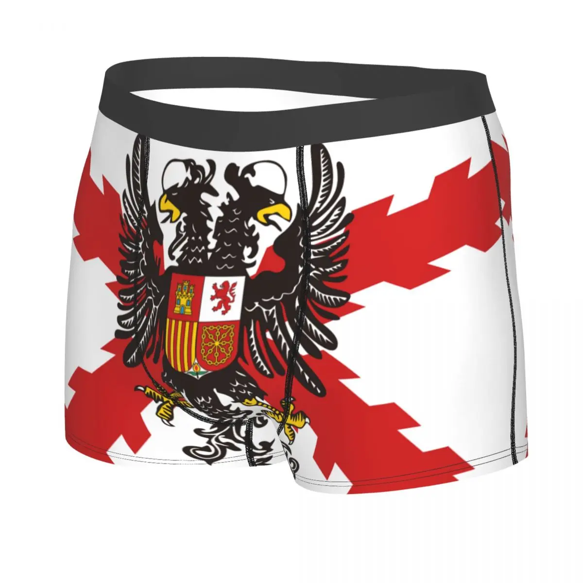 Spanish Legion Boxer Shorts Men 3D Print Male Soft Spain Burgundy Cross Underwear Panties Briefs