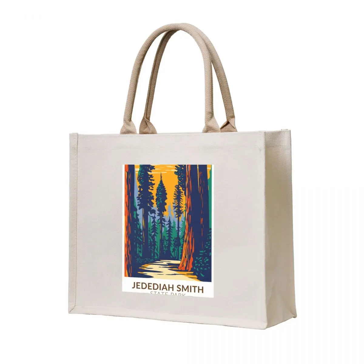 

Jedediah Smith Redwoods State Park California Vintage Tote Bag cute pouch bag Canvas bag for women Lady