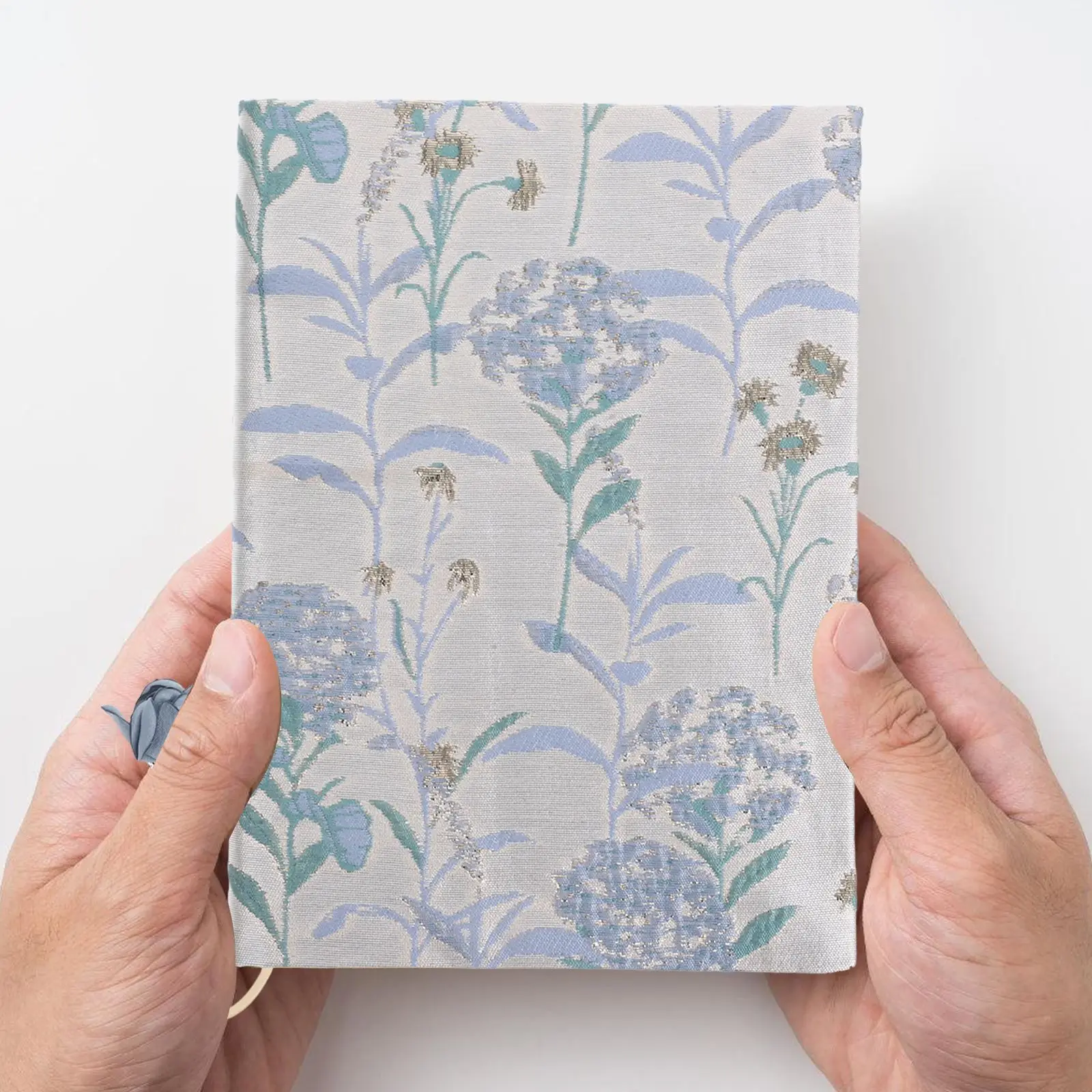 Handmade Cloth Book Cover Notebook Cloth Book Cover Protective Book Sleeve Cover Adjustable Book Protector Textbook Cover (A5)