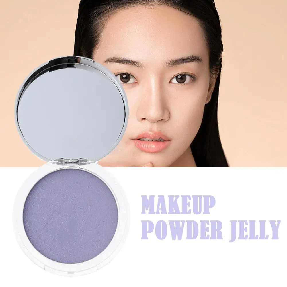 

Lavender Makeup Powder Jelly For Women Natural Oil Control Long Lasting Compact Powder With Mini Puff Nude Makeup Setting P O5P9