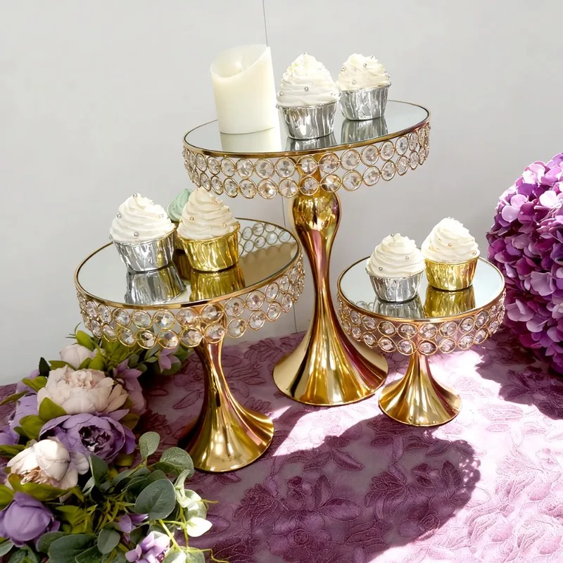 

European Mermaid Metal Cupcake Stand Wedding Dessert Table Fruit Display Tray