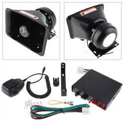 200W Universal DC12V 9 Tone Loud Car host Warning Alarm Siren Horn Speaker with MIC System