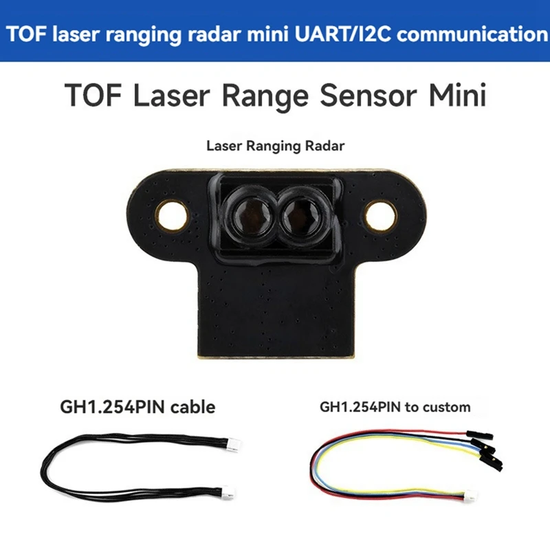 TOF Laser Range Sensor Module Mini Radar Module 0.02M-7.8M Distance Measurement UART I2C I/O Interface