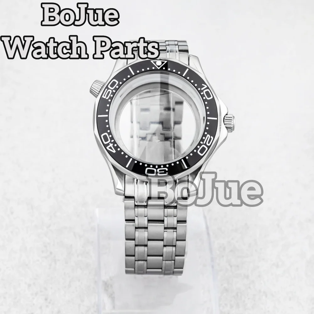

41mm Watch Case Bracelet for Seamaster Mod NH35 NH36 movement 31mm Dial Stainless steel 100m Waterproof Watch Case Accessories
