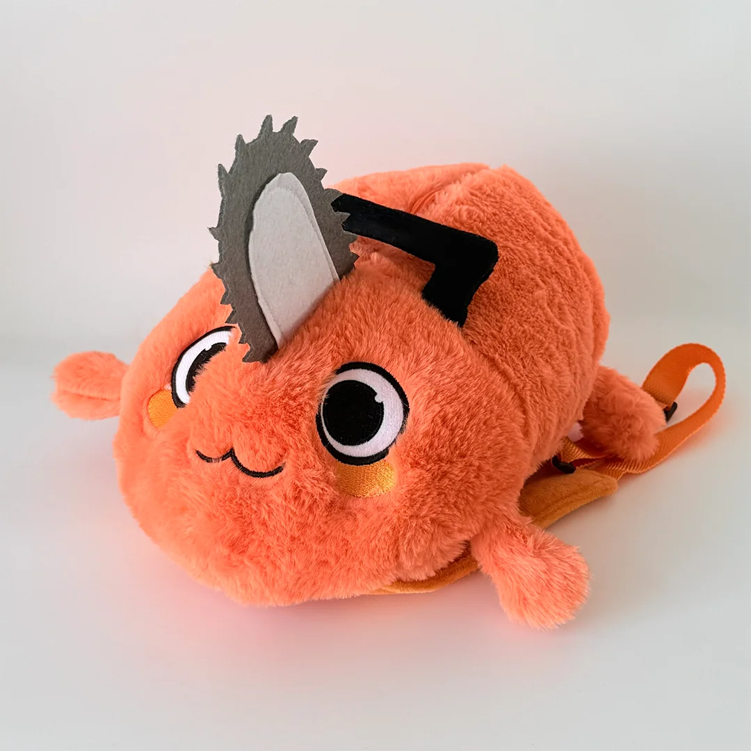 Orange Dog Pochita Plush Backpack Japan Anime Cartoon Orange Dog Shoulderbag Soft Shopping Bag Phone Denji Cosplay Fans Gifts