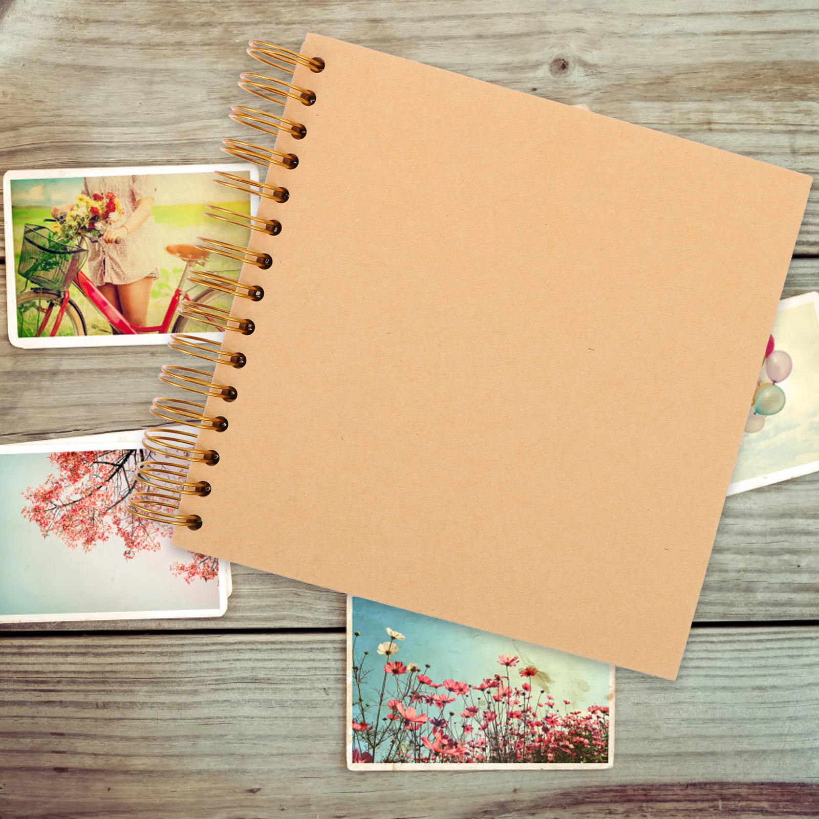 

Kraft Cover Diy Scrapbook Album Vintage Photo Book Family Friends Large Capacity Decorative Picture Holder Handmade Memories