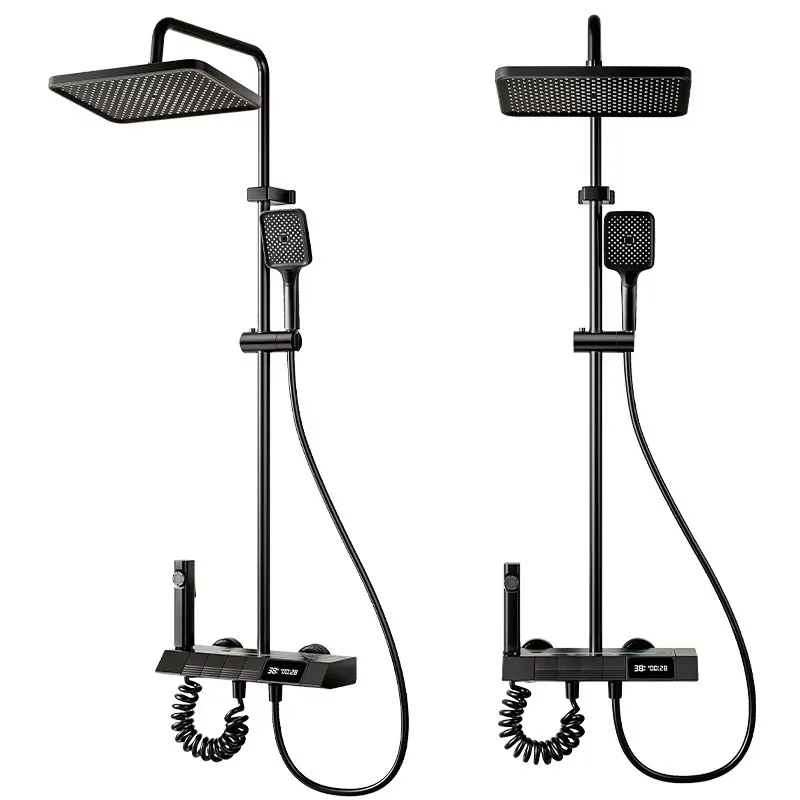 Wholesale Bathroom Shower Set - 4-Setting Piano Key Shower System with Powerful Pressure-Boosted Shower Head