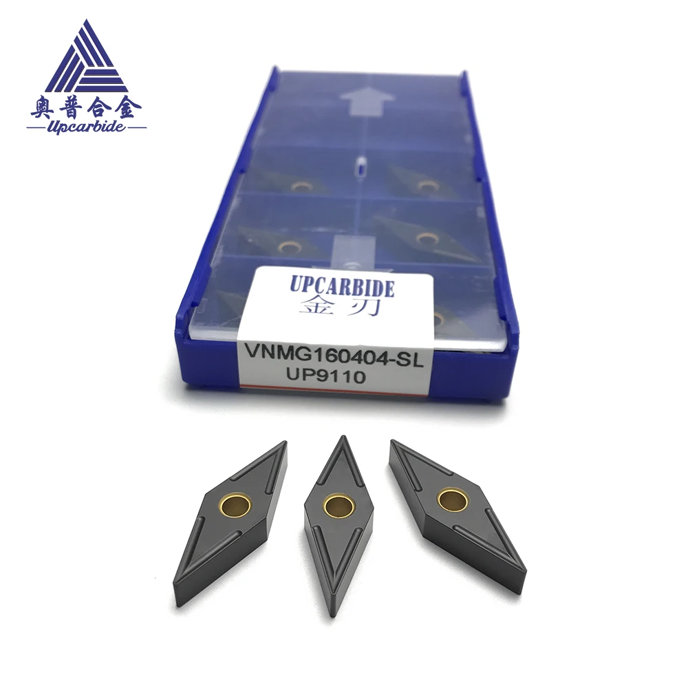 VNMG160404-SL Premium CVD-Coated Carbide Turning Insert | 10pcs/box for Cast Iron & Steel (≤HRC35) Finishing