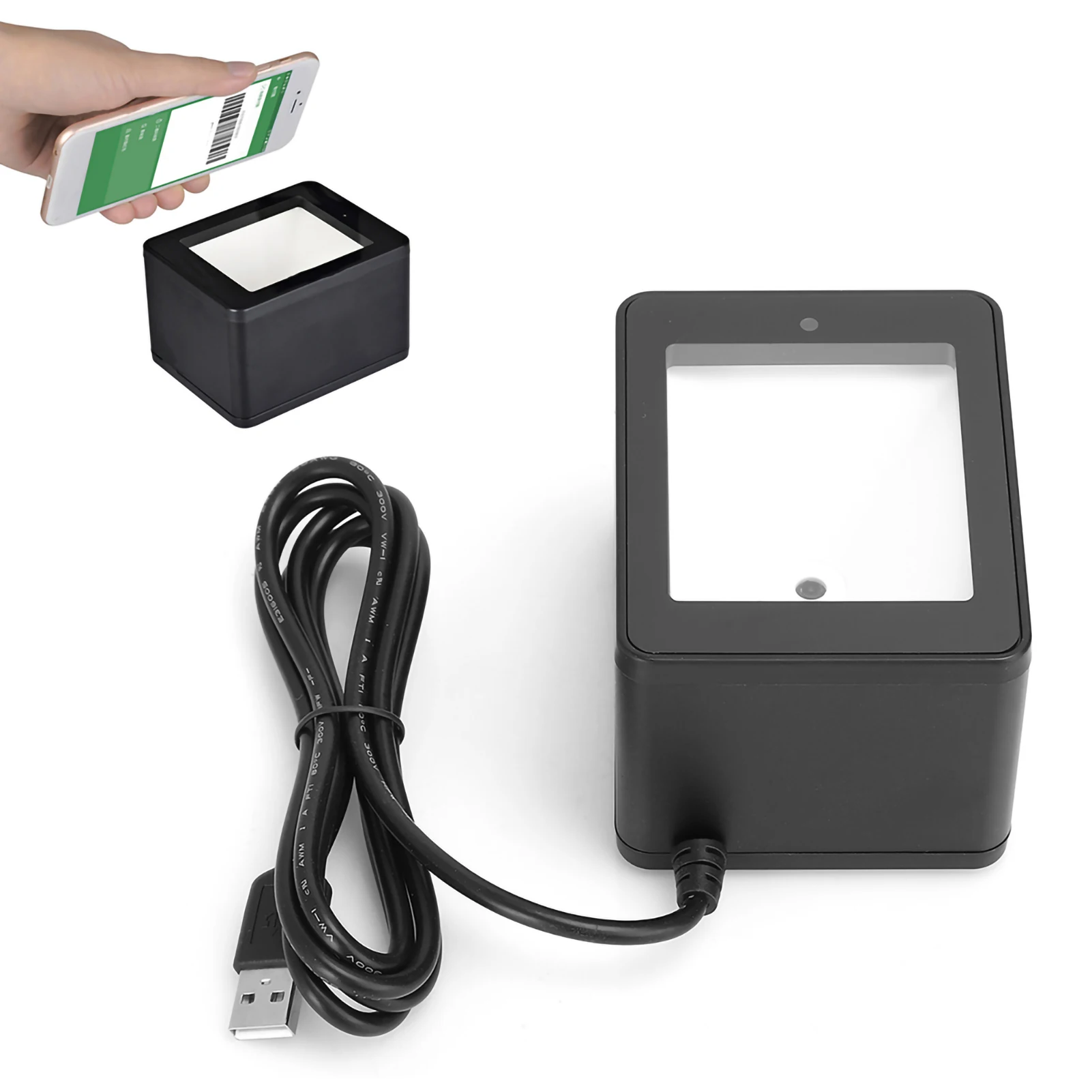 Desktop Barcode Scanner QR Code Scanning Platform Supermarket Mobile Payment YHD‑9800 Barcode Scanner