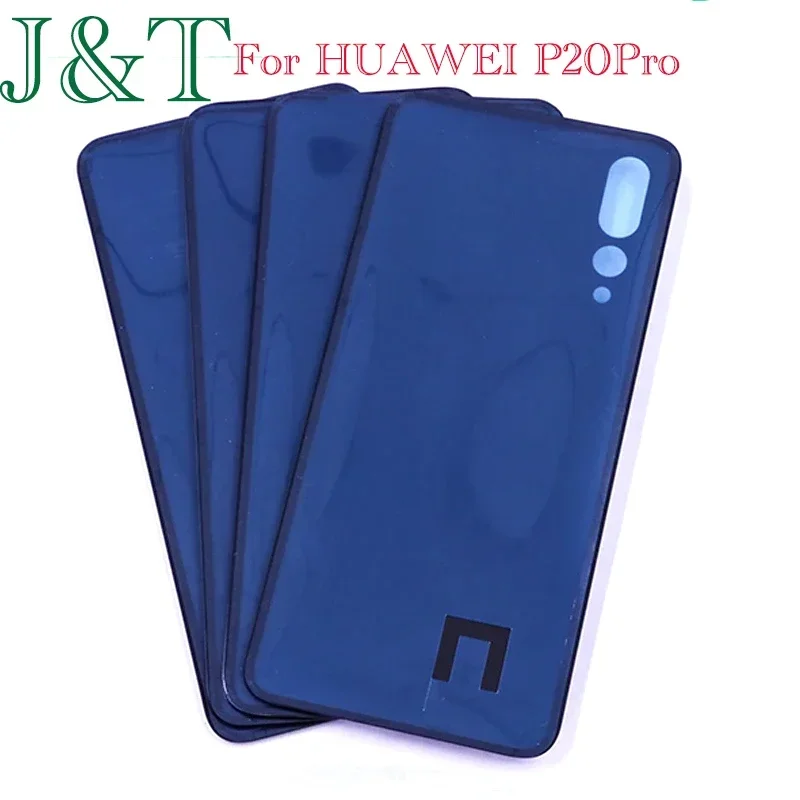 For Huawei P20 Pro Battery Back Cover 3D Glass Panel P20Pro Rear Back Door Battery Housing Case Camera Lens Adhesive Replace