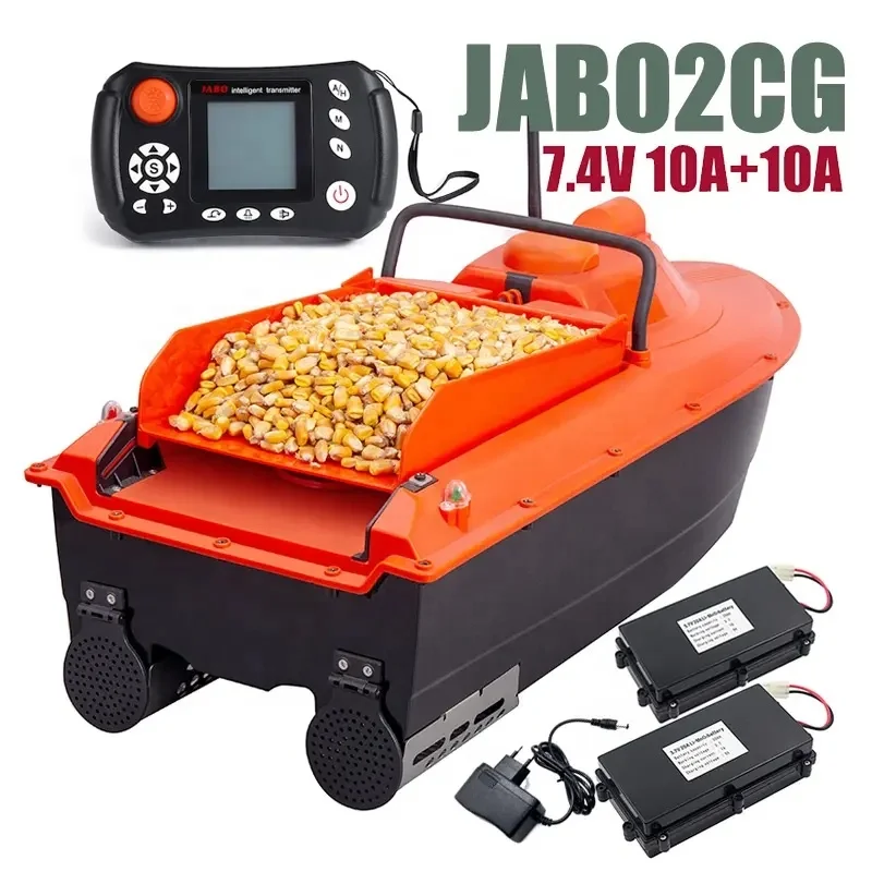 

Free Shipping Orange JABO 2CG 7.4V Two Battery Fishing Tackle Manufacturer GPS Fishfinder Sonar Fish Bait Boat In Stock