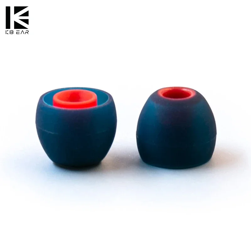 KBEAR 08 Embouts d'écouteurs en silicone améliorés, 1 paire (2 pièces), isolation phonique, tailles S, M, M-L, pour écouteurs KBEAR TRI KZ