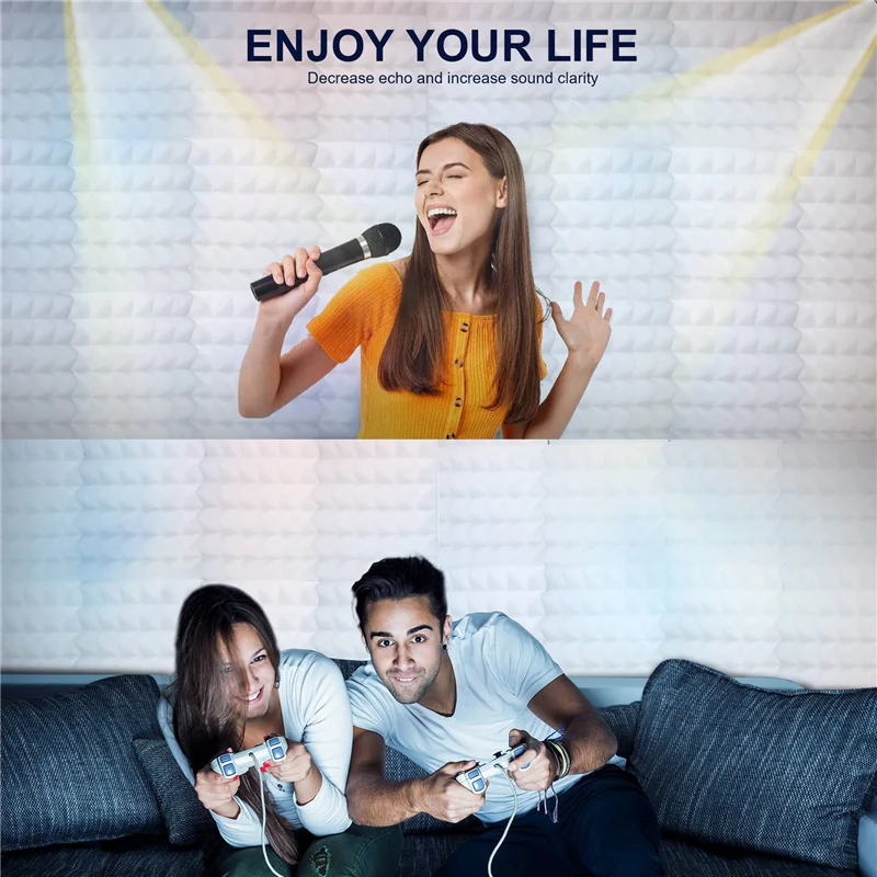 

B72A Acoustic Panels, Acoustic Foam For Recording Studio/Live Room Soundproof Wall Panels, Sound Proof Foam Panels