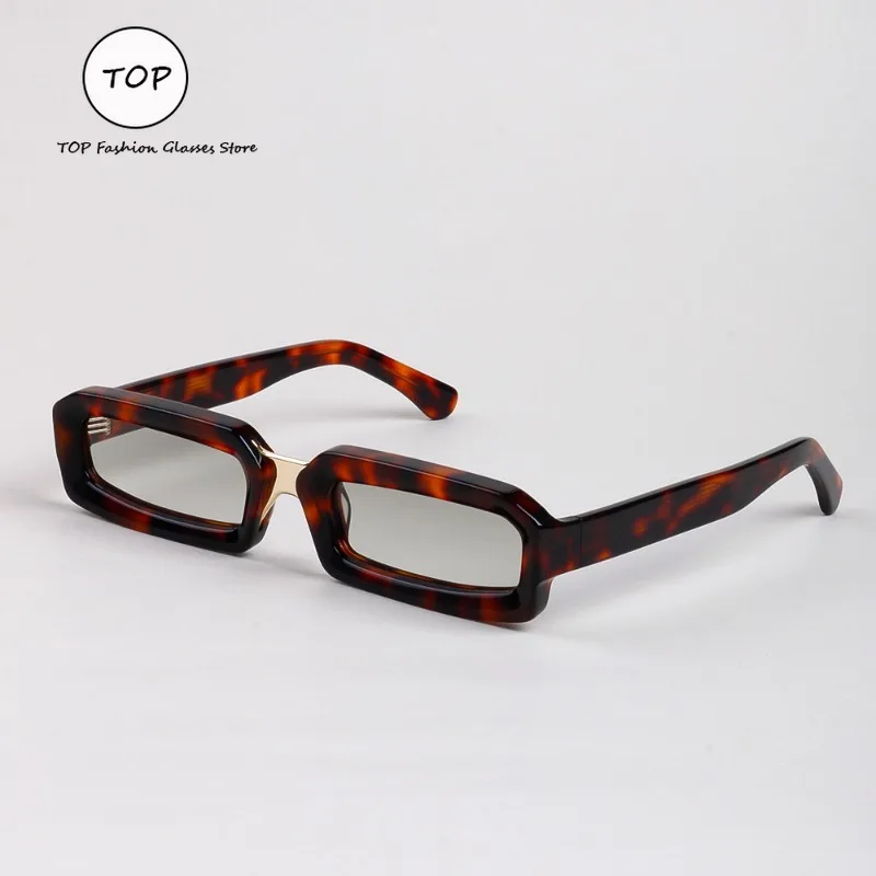 

Fashionable Small Frame Square Frame Acetate Fiber Women Sunglasses Personalized Sunglasses Classic Men Polarized Glasses