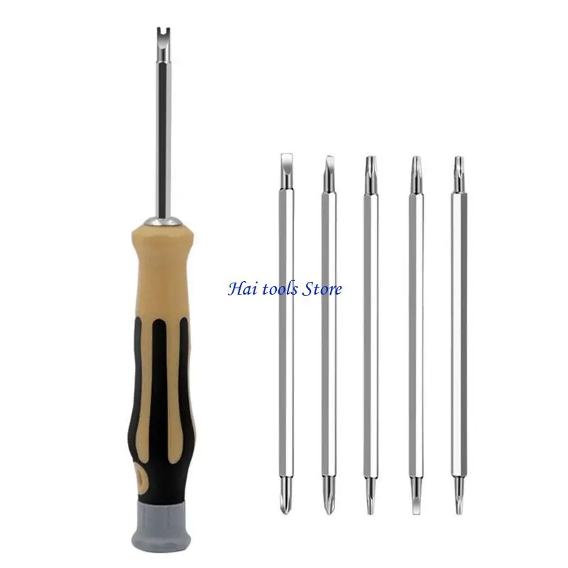 X37E 7 Pcs Household Multifunctional Strong Screwdriver Bit Set Repair Tool