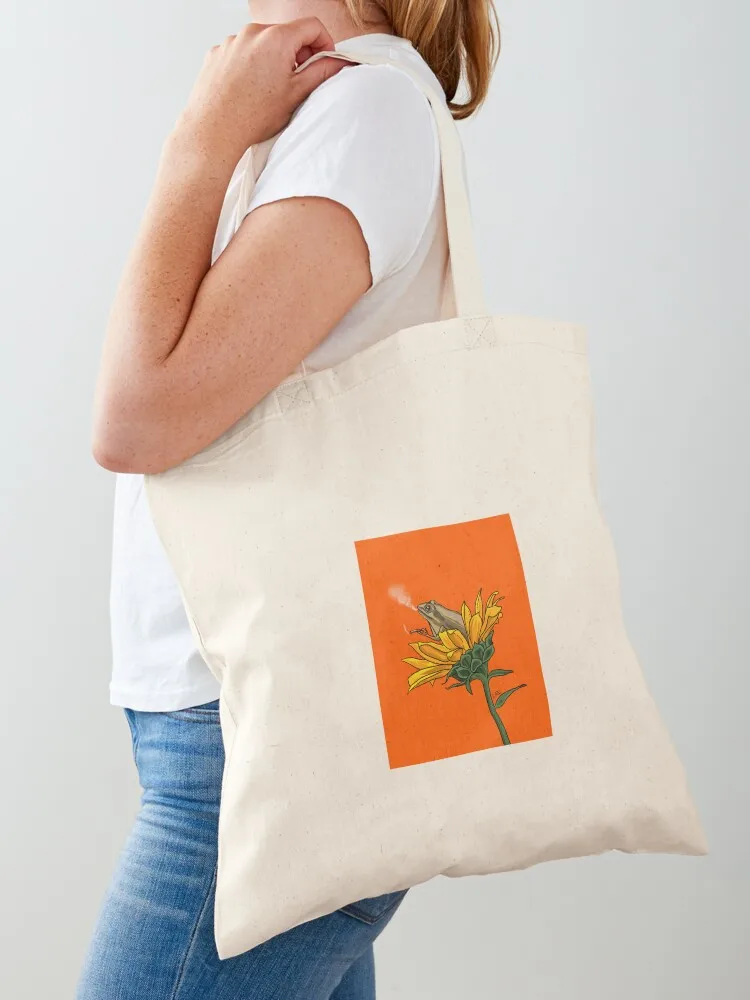 

Sunflower Seshin' Tote Bag reusable shopping bag Portable shopping bag Gift reusable shopping bags