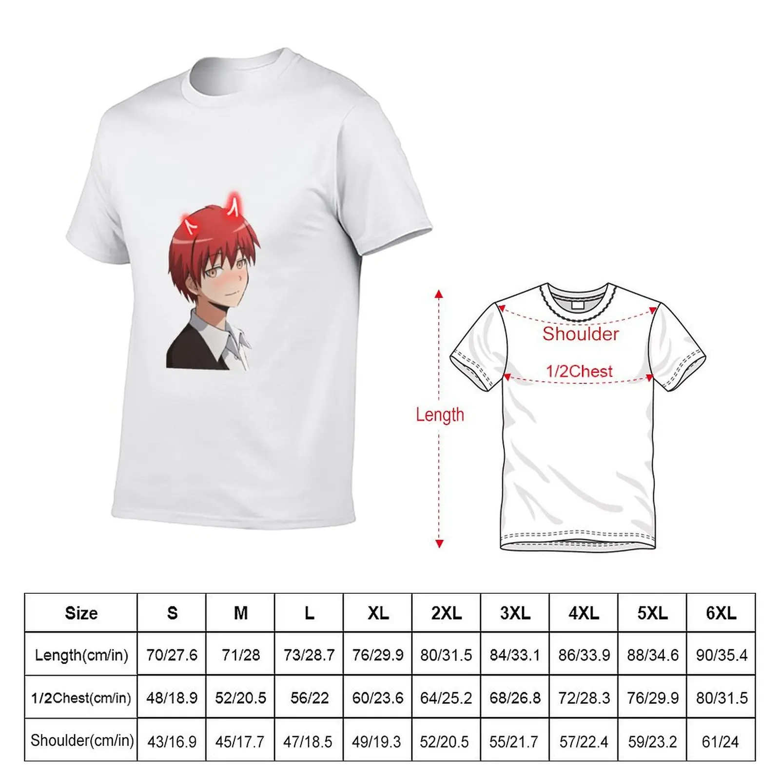 karma akabane T-Shirt summer top aesthetic clothes mens designer clothes