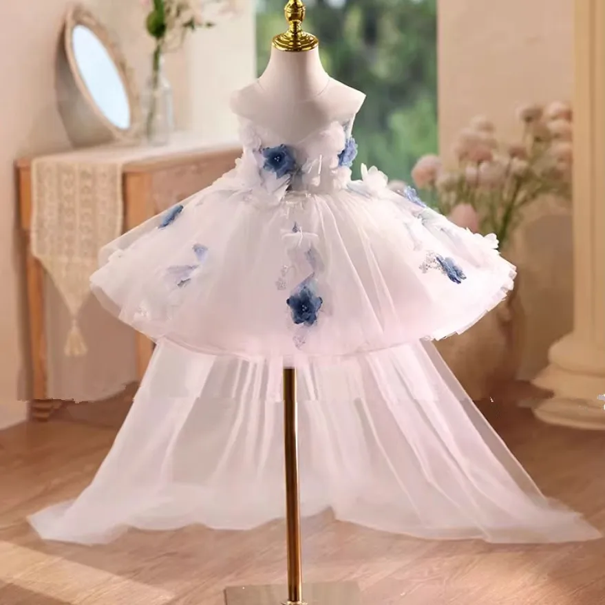 

Высококачественный детский костюм принцессы для выступлений на фортепиано, вечерние платья для девочек на день рождения, A4688, платья подружки невесты Vestidos