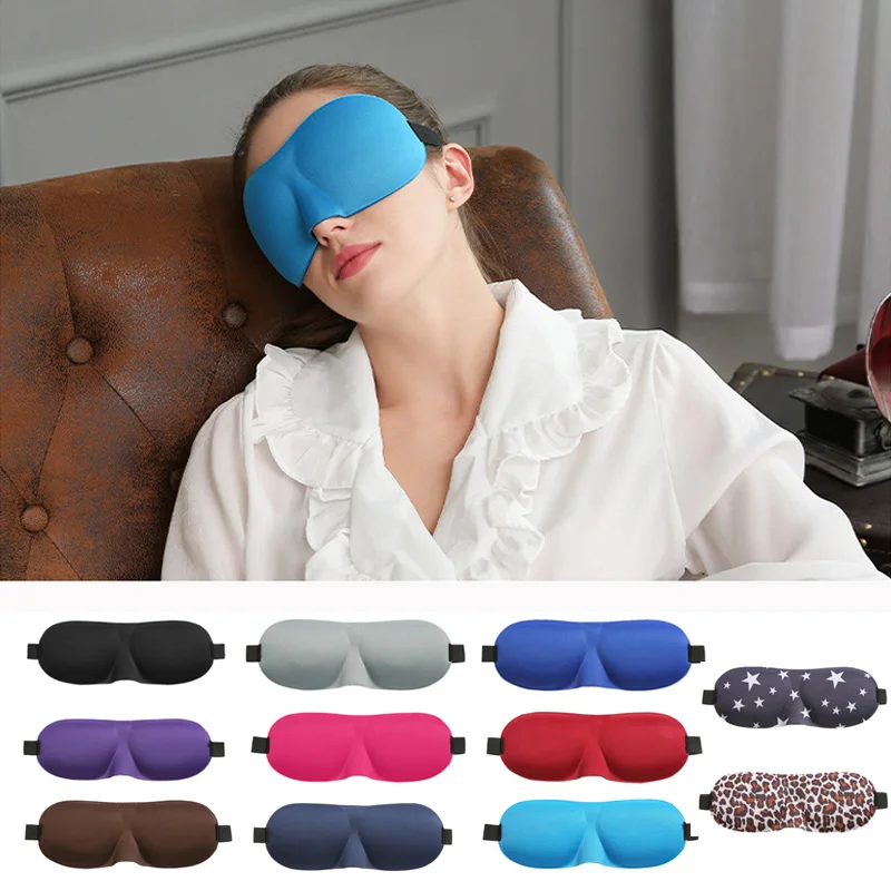 3D Sleep Mask Natural Sleeping Eye Mask Eyeshade Cover Shade Eye Patch Women Men Soft Portable Blindfold Travel Eyepatch 1Pcs