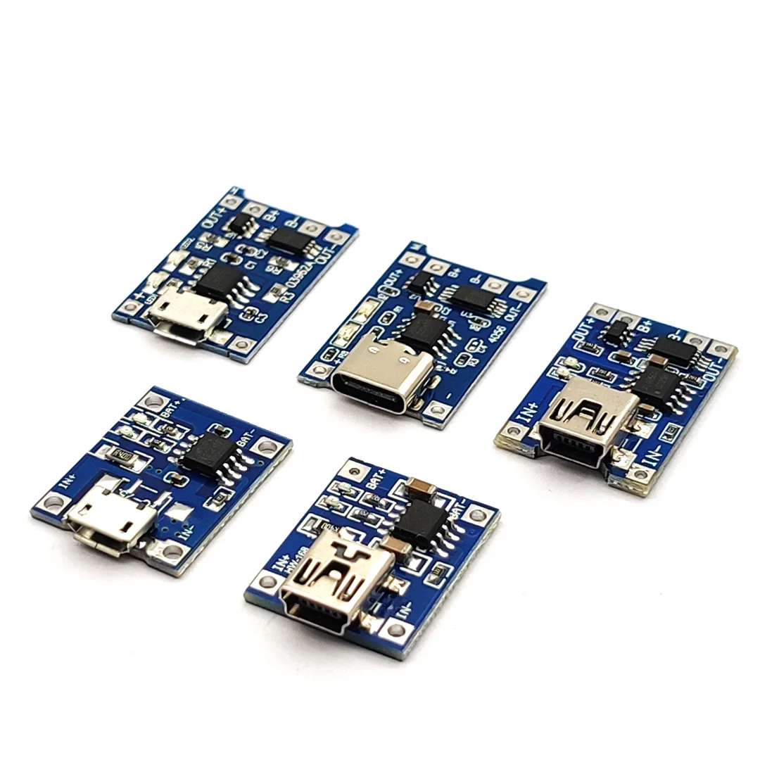 1個5v 1aマイクロUSB 18650タイプcリチウム電池充電ボード充電器モジュール保護デュアル機能tp4056 18650