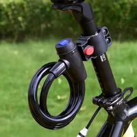 Theft Spiral Steel Cable Universal Protective Bicycle Lock Stainless Steel Cable Coil Bicycle Accessories Bike Lock