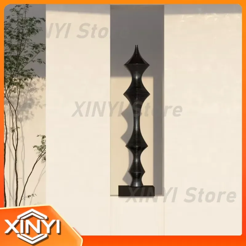 High-end Floor Ornament Thread Surprise Silent Wind Sculpture for Italian Display Stand Porch Column Decoration Home Decor