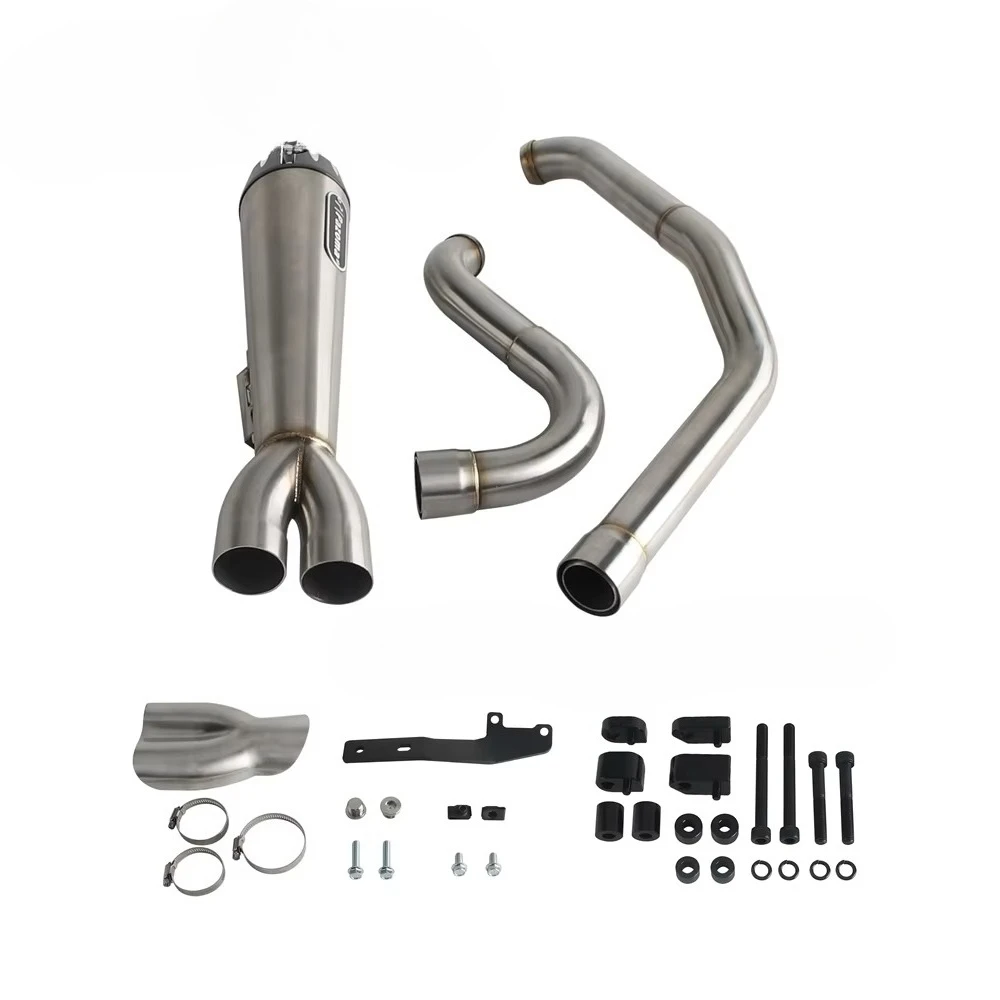 

Motorcycle 2 Into 1 Full Exhaust System Muffler Kit for Harley CVO Street Glide FLHXSE 2017-2025