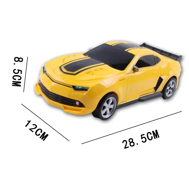 Mini carro modelo 2 em 1 para crianças, deformação de uma tecla, robô transformador automático, diecasts, brinquedos colecionáveis, presentes incríveis para meninos, engraçado