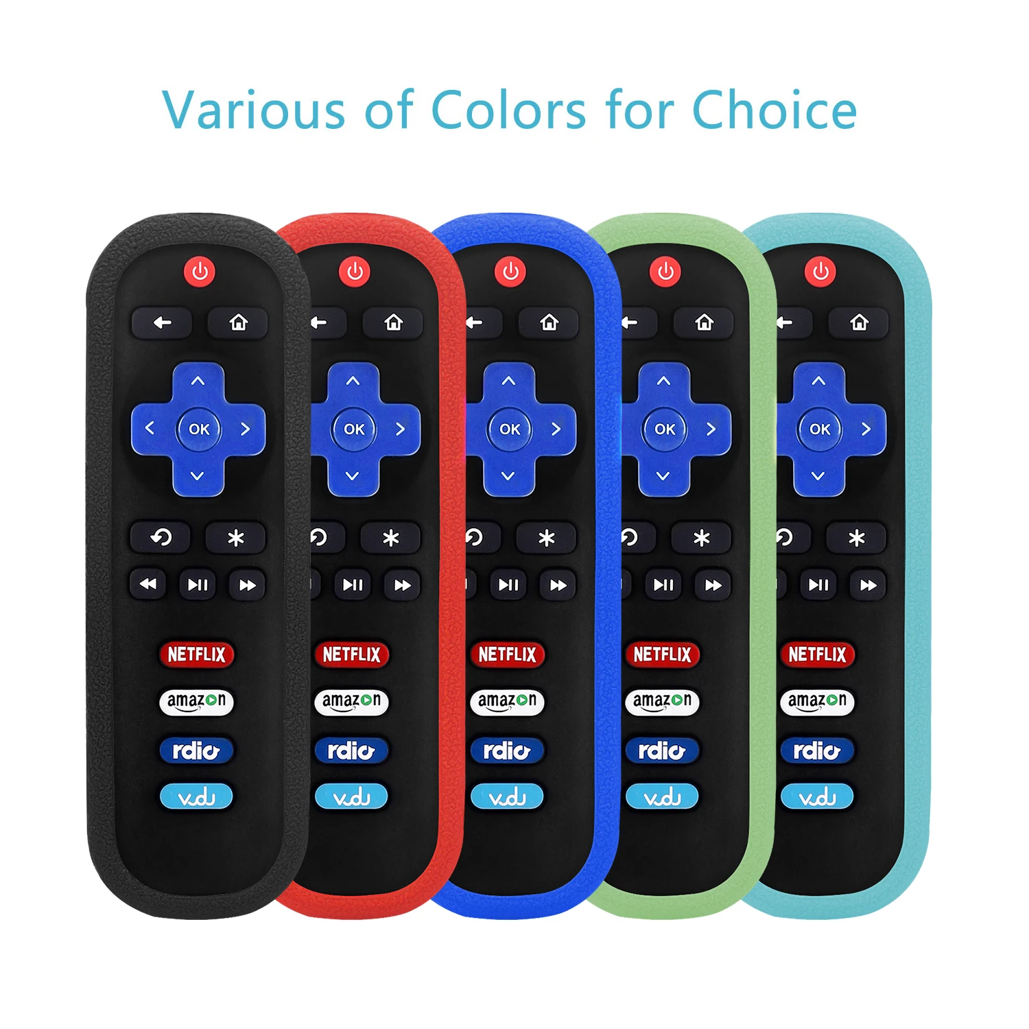 Protective Sheath Case Silicone Shockproof Cover Fit for TCL for Roku TV 3600R RC280 Remote Controller Anti-Lost Fluorescence