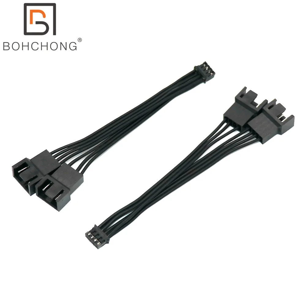 10cm Spliter PC Graphic Card PH2.0 4Pin to Normal PWM 3Pin 4Pin Fan Adapter Cables Mini 4Pin GPU 1x 2x PWM Cable