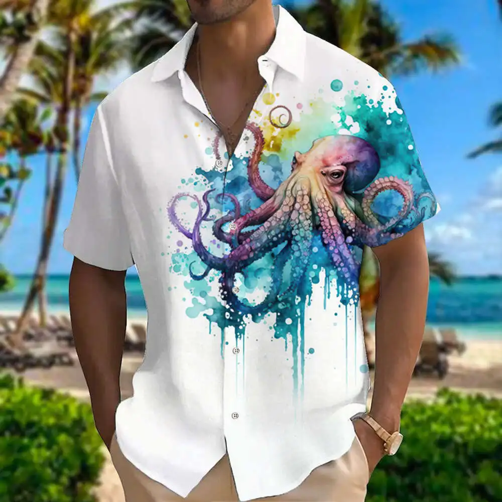

Men's White Printed ort Sve irt Stand Fit adient Sun Protection Cotton Youth Faion oulder Drop Cuff Zipper Cl...